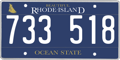 RI license plate 733518