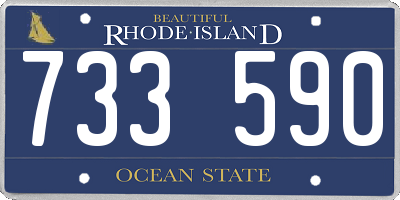 RI license plate 733590