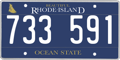 RI license plate 733591
