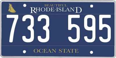 RI license plate 733595