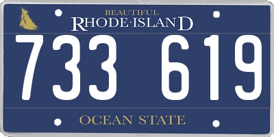 RI license plate 733619