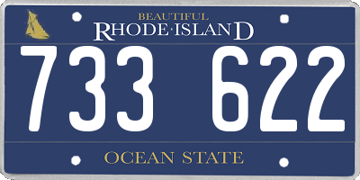RI license plate 733622