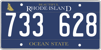 RI license plate 733628