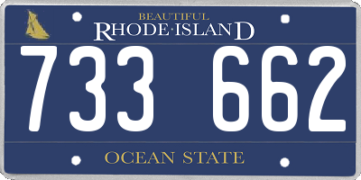 RI license plate 733662