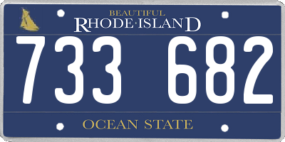 RI license plate 733682