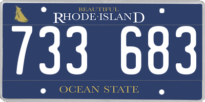 RI license plate 733683