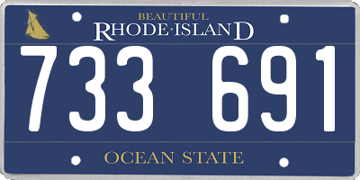 RI license plate 733691