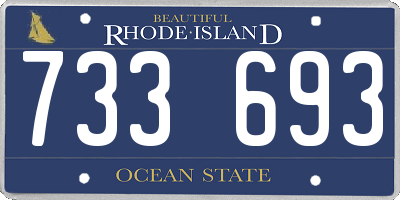 RI license plate 733693