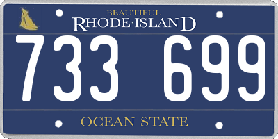 RI license plate 733699
