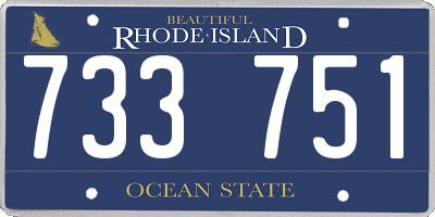 RI license plate 733751