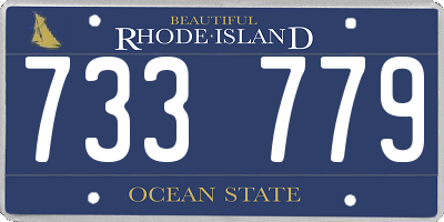 RI license plate 733779