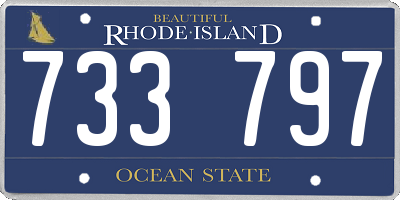 RI license plate 733797