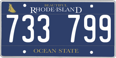 RI license plate 733799
