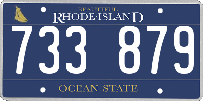RI license plate 733879