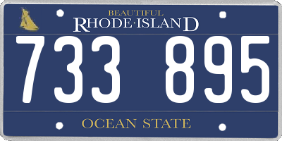 RI license plate 733895