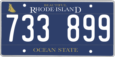 RI license plate 733899