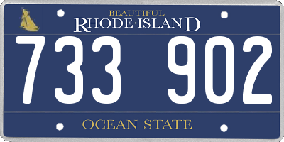 RI license plate 733902