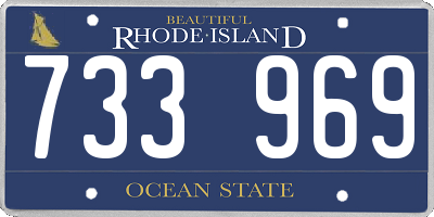 RI license plate 733969