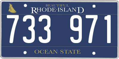 RI license plate 733971