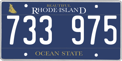 RI license plate 733975