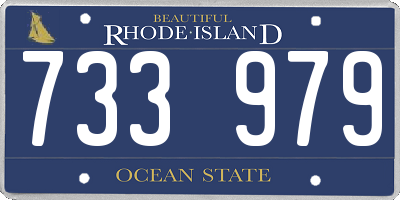 RI license plate 733979