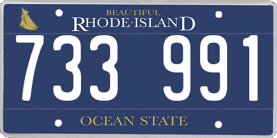 RI license plate 733991