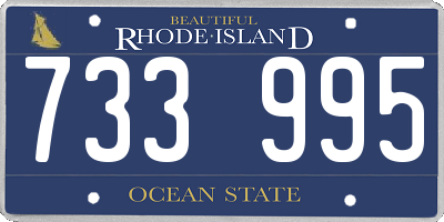 RI license plate 733995