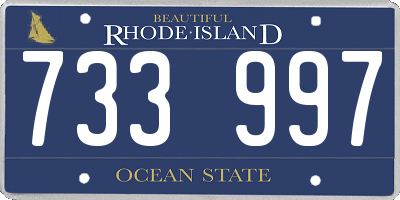 RI license plate 733997