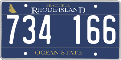 RI license plate 734166