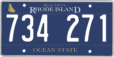 RI license plate 734271