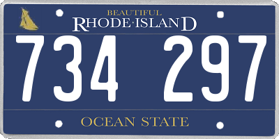 RI license plate 734297
