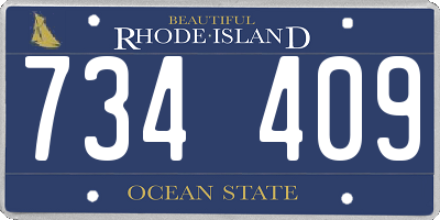 RI license plate 734409