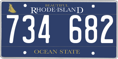 RI license plate 734682