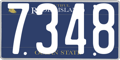 RI license plate 7348