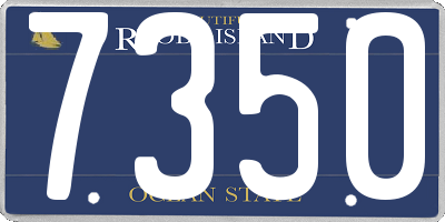 RI license plate 7350