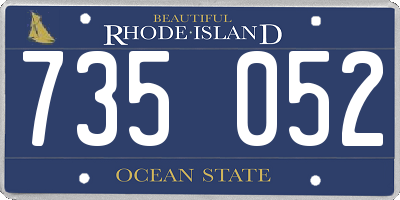 RI license plate 735052