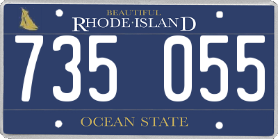 RI license plate 735055