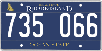 RI license plate 735066