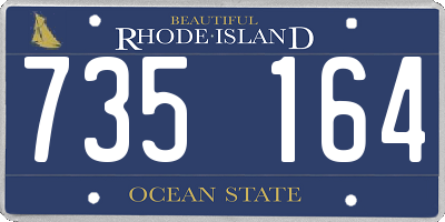 RI license plate 735164