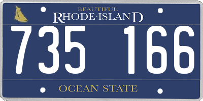 RI license plate 735166