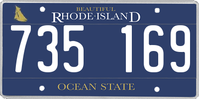 RI license plate 735169