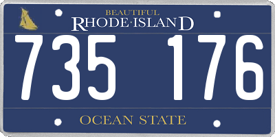RI license plate 735176