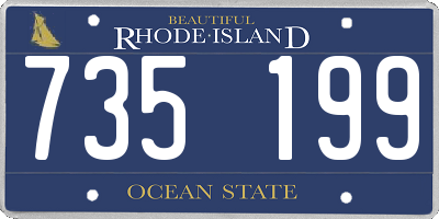 RI license plate 735199