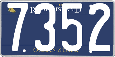 RI license plate 7352