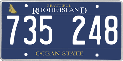 RI license plate 735248