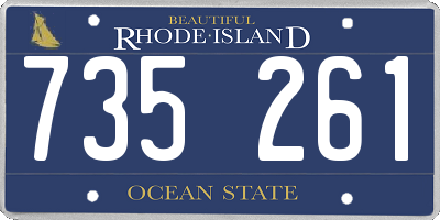 RI license plate 735261