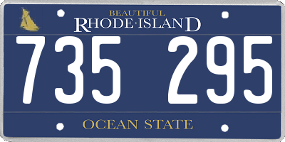RI license plate 735295