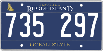 RI license plate 735297