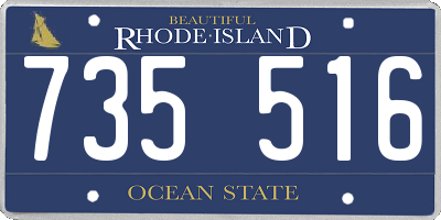 RI license plate 735516