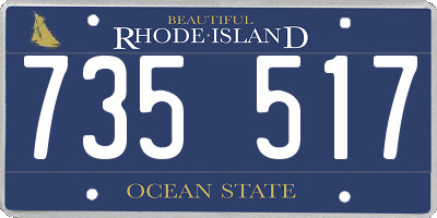 RI license plate 735517